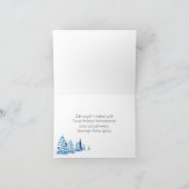 Poolse kerstboom Baubles Feestdagen Kaart (Binnen)