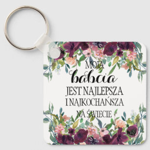 Poolse kerstcadeau voor babcia Grandma Polska Sleutelhanger