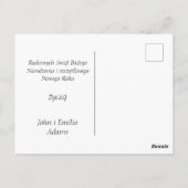 Poolse kerstkaart briefkaart (Achterkant)