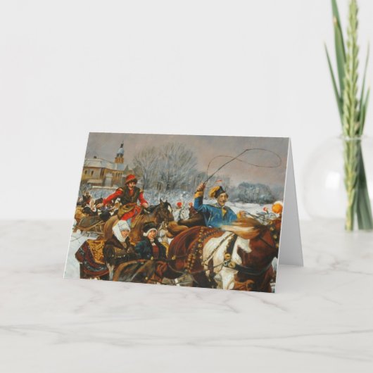 Poolse kerstkaart kaart (Voorkant)