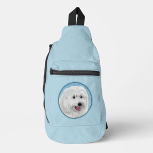 Poolse Laaglandherder Schilderij Originele Honden Sling Bag