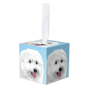 Poolse Laaglandschilderkunst - Dog Art Kubus Ornament