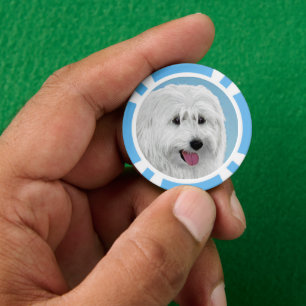 Poolse Laaglandschilderkunst - Dog Art Poker Chips