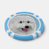 Poolse Laaglandschilderkunst - Dog Art Poker Chips (Enkel)