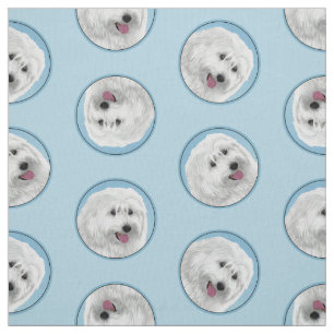 Poolse Lowland Sheepdog Schilderen Originele Hond Stof