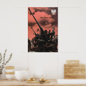 Poolse Luchtmacht WWII Propagandaposter Sterk Poster (Keuken)