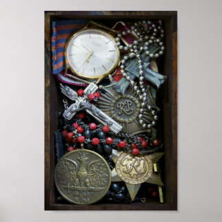 Poolse Memorabilia Print in de Tweede Wereldoorlog