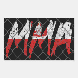 Poolse MMA-Sticker Rechthoekige Sticker
