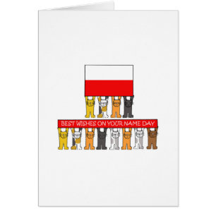 Poolse naamdag Cartoons katten