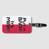 Poolse nationale vlag Funny Patriotic Bagagelabel (Voorkant (horizontaal))