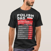 Poolse pap Nutrition Facts Serving Size Tshirt (Voorkant)