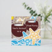 POOLSE-partijuitnodiging Kaart (Staand voorkant)