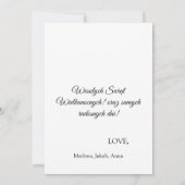 Poolse Pasen Wesolego Alleluja Kaart (Achterkant)