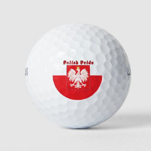 Poolse pride Eagle Golfballen (Voorkant)