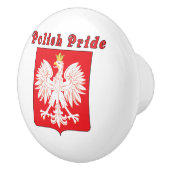 Poolse pride Eagle Keramische Knop (Rechts)