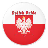 Poolse pride Eagle Keramische Knop (Voorkant)
