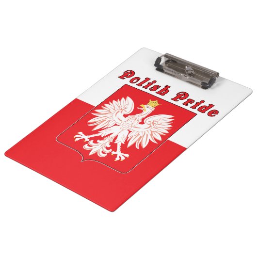 Poolse pride Eagle Klembord (Gekanteld)
