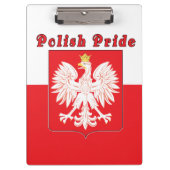 Poolse pride Eagle Klembord (Voorkant)