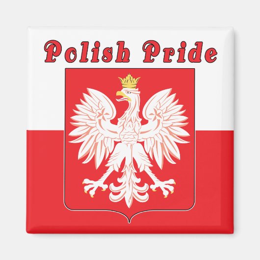 Poolse pride Eagle Magneet (Voorkant)