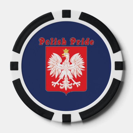 Poolse pride Eagle Poker Chips (Voorkant)