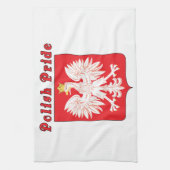 Poolse pride Eagle Theedoek (Verticaal)