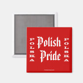 Poolse Pride Polska Magneet (Voorkant / Achterkant)