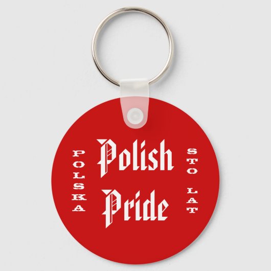Poolse Pride Polska Sto Lat Sleutelhanger (Voorkant)