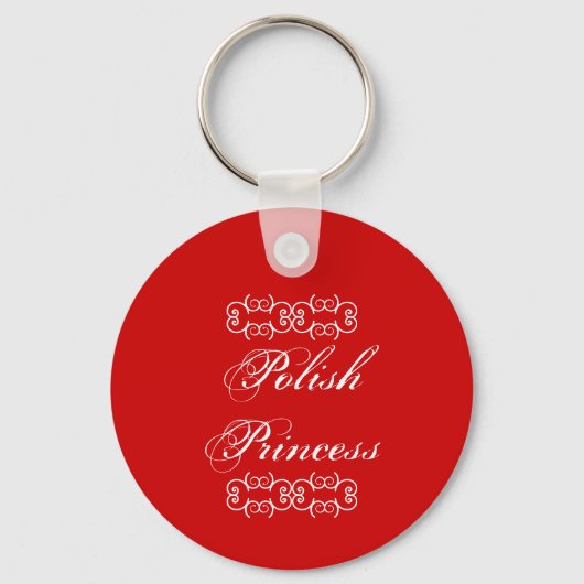 Poolse prinses Cute Sleutelhanger (Voorkant)