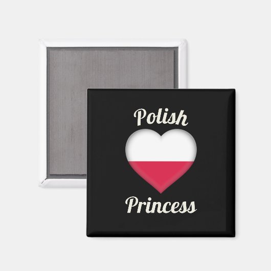 Poolse prinses Magnet Magneet (Voorkant / Achterkant)