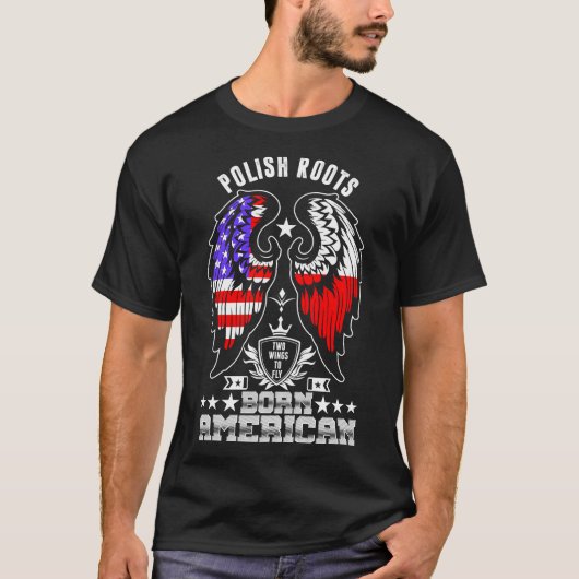 Poolse roet geboren Amerikaans shirt (Voorkant)
