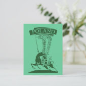 Poolse scharrelaar Briefkaart (Staand voorkant)