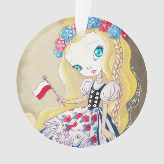 Poolse schoonheid ornament (voorkant)