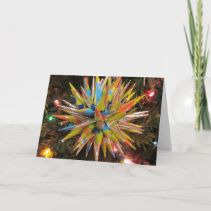 Poolse ster kerst ornament feestdagen kaart