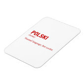 POOLSE taal Magneet (Linkerzijde)