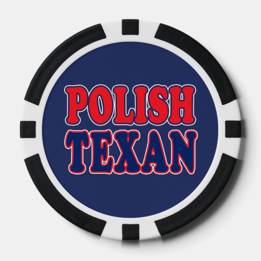 Poolse Texaan Poker Chips (Voorkant)