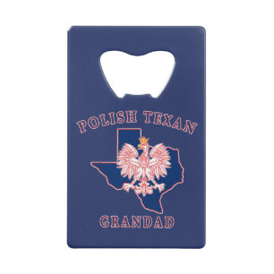 Poolse Texan Grandad Kredietkaart Flessenopener