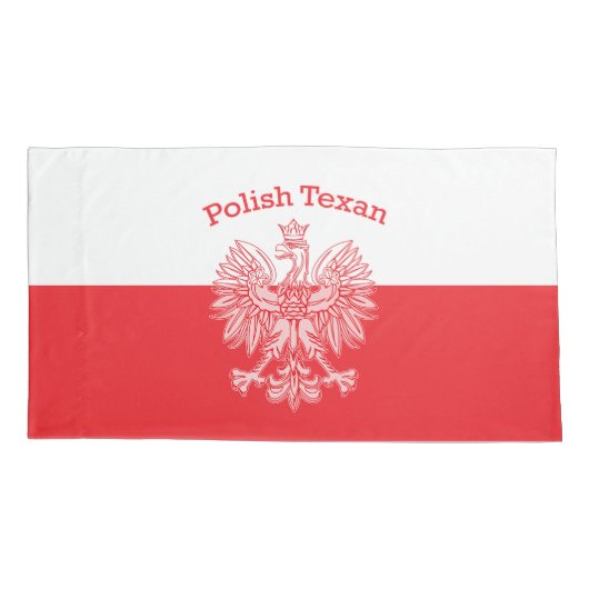 Poolse Texan White Eagle Kussensloop (Achterkant)