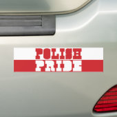 Poolse trots bumpersticker (Op auto)