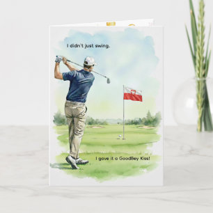 Poolse verjaardagskaart, Poolse vlag, golf Kaart