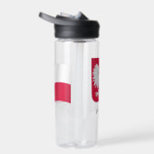 Poolse vlag, armoederkool, Polen Waterfles (Rechts)