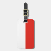 Poolse vlag bagagelabel (Voorkant verticaal)