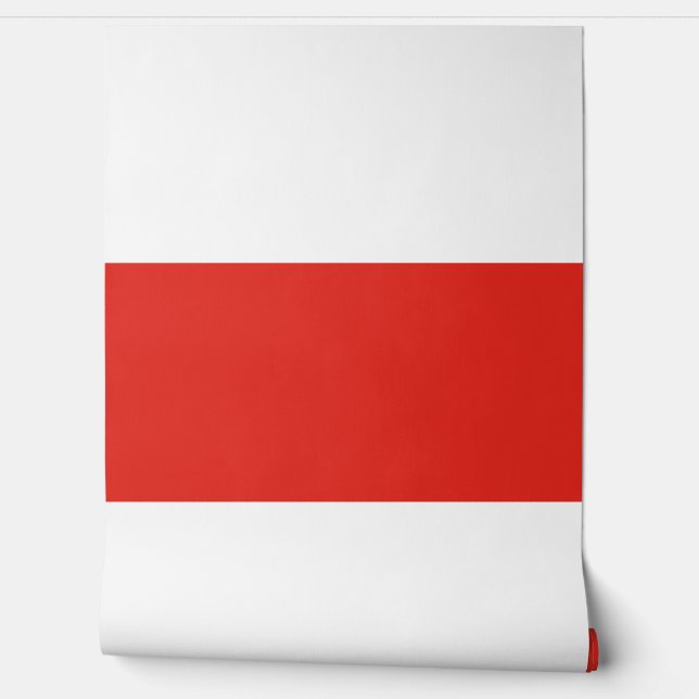 Poolse vlag behang (Afrollen)