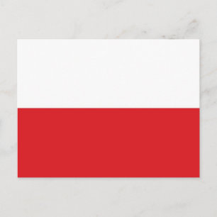 Poolse vlag briefkaart
