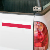 Poolse vlag-Bumpersticker Bumpersticker (Op Truck)
