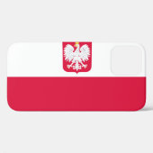 Poolse vlag Case-Mate iPhone case (Achterkant (horizontaal))
