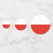 Poolse vlag confetti (Voorkanten)