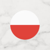 Poolse vlag confetti (Kleine voorkant)