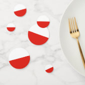 Poolse vlag confetti (Groep)