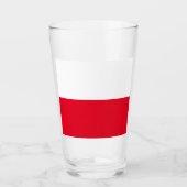 Poolse vlag Drink glas (Voorkant)