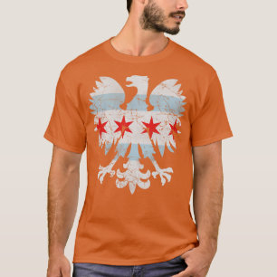 Poolse vlag Eagle Chicago T-shirt